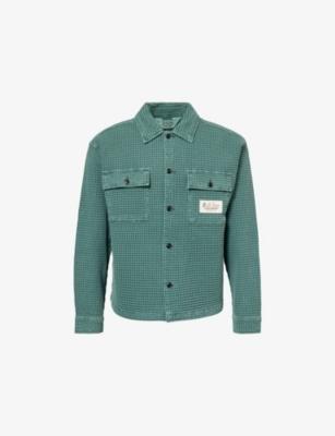 Waffle-Knit Button-Front Cotton Shirt by BRAIN DEAD