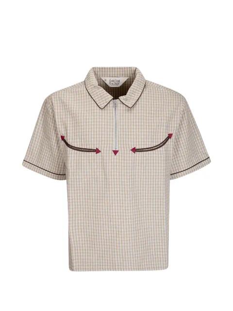 Western checked polo shirt by BRAIN DEAD