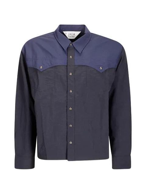 Western-style panelled shirt by BRAIN DEAD