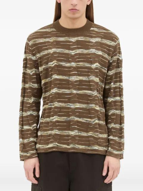 cotton textured sweatshirt by BRAIN DEAD