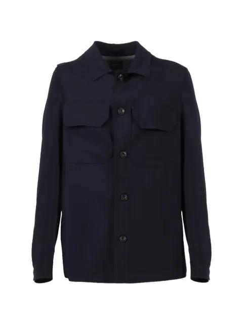 buttoned flap-pocket overshirt by BRANDO