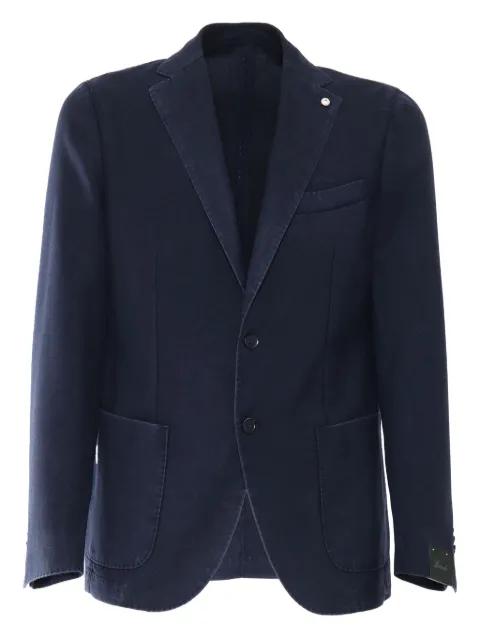 buttoned patch-pocket blazer by BRANDO