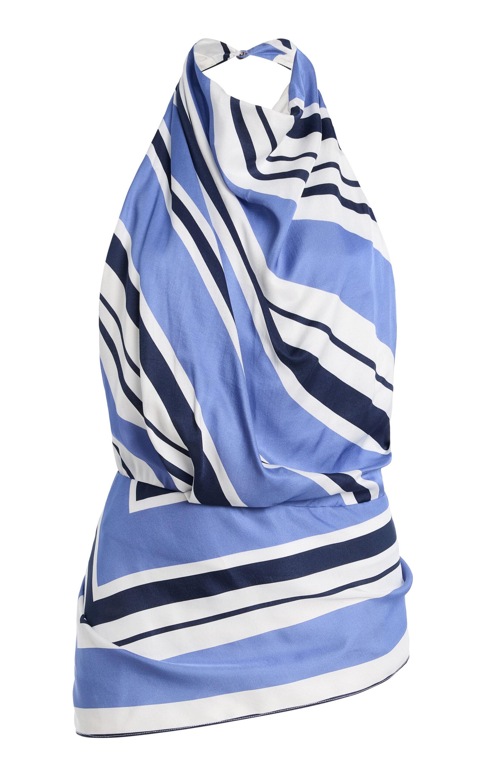 Brandon Maxwell Exclusive Striped Twill Scarf Top - Moda Operandi by BRANDON MAXWELL