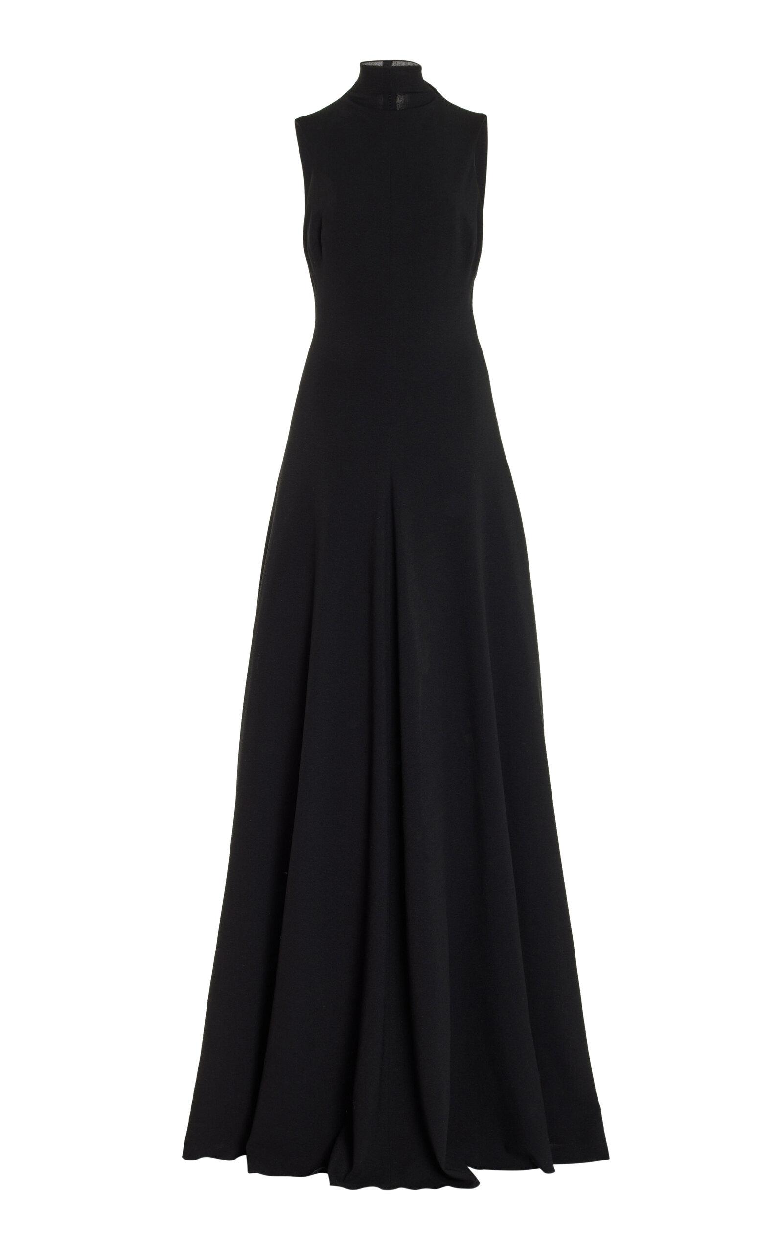 Brandon Maxwell - The Aurora Mock Neck Stretch-Crepe Maxi Dress - Black - - Moda Operandi by BRANDON MAXWELL Brandon Maxwell - The Aurora Mock Neck Stretch-Crepe Maxi Dress - Black - - Moda Operandi by BRANDON MAXWELL