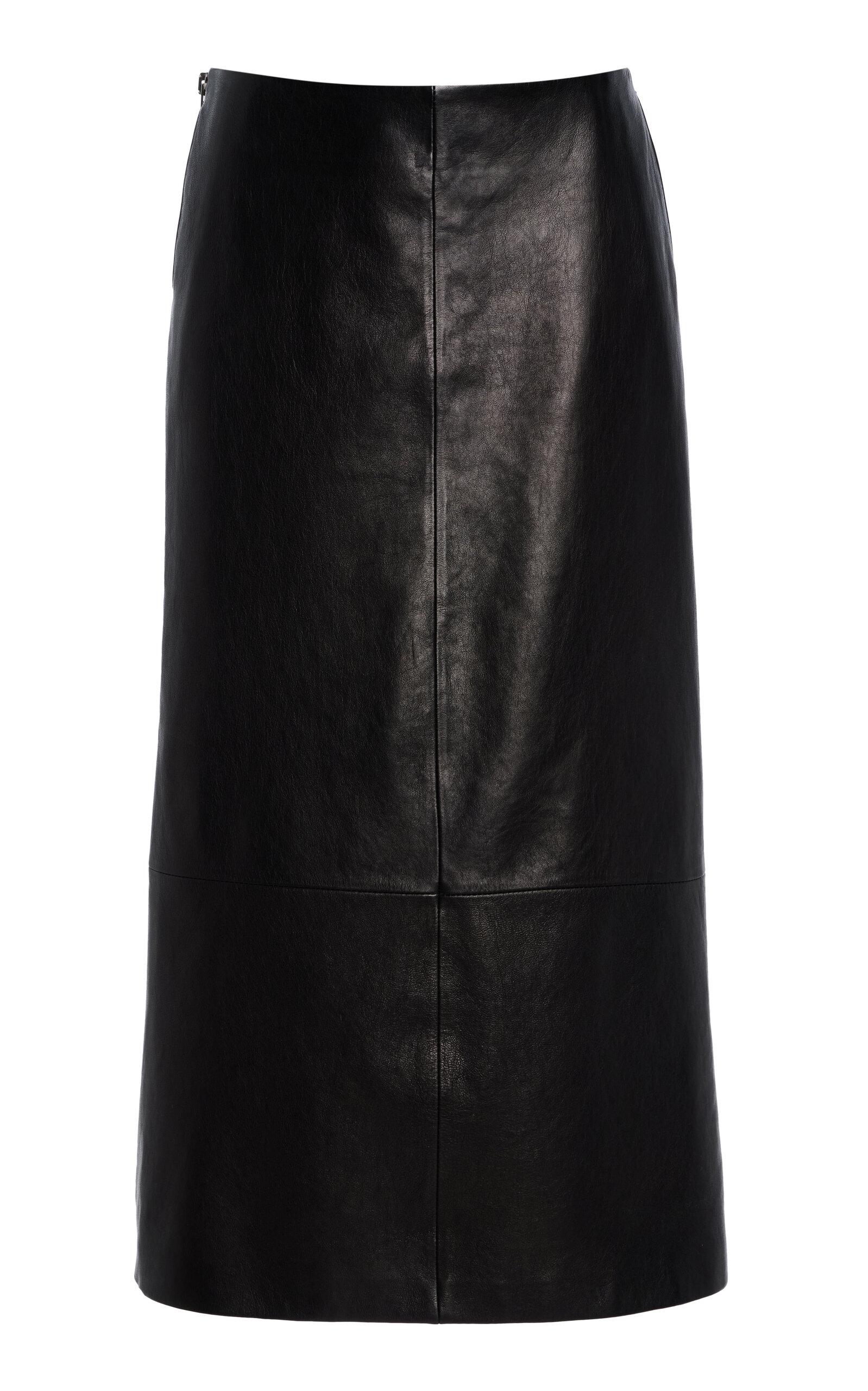 Brandon Maxwell The Avery Leather Midi Skirt - Moda Operandi by BRANDON MAXWELL