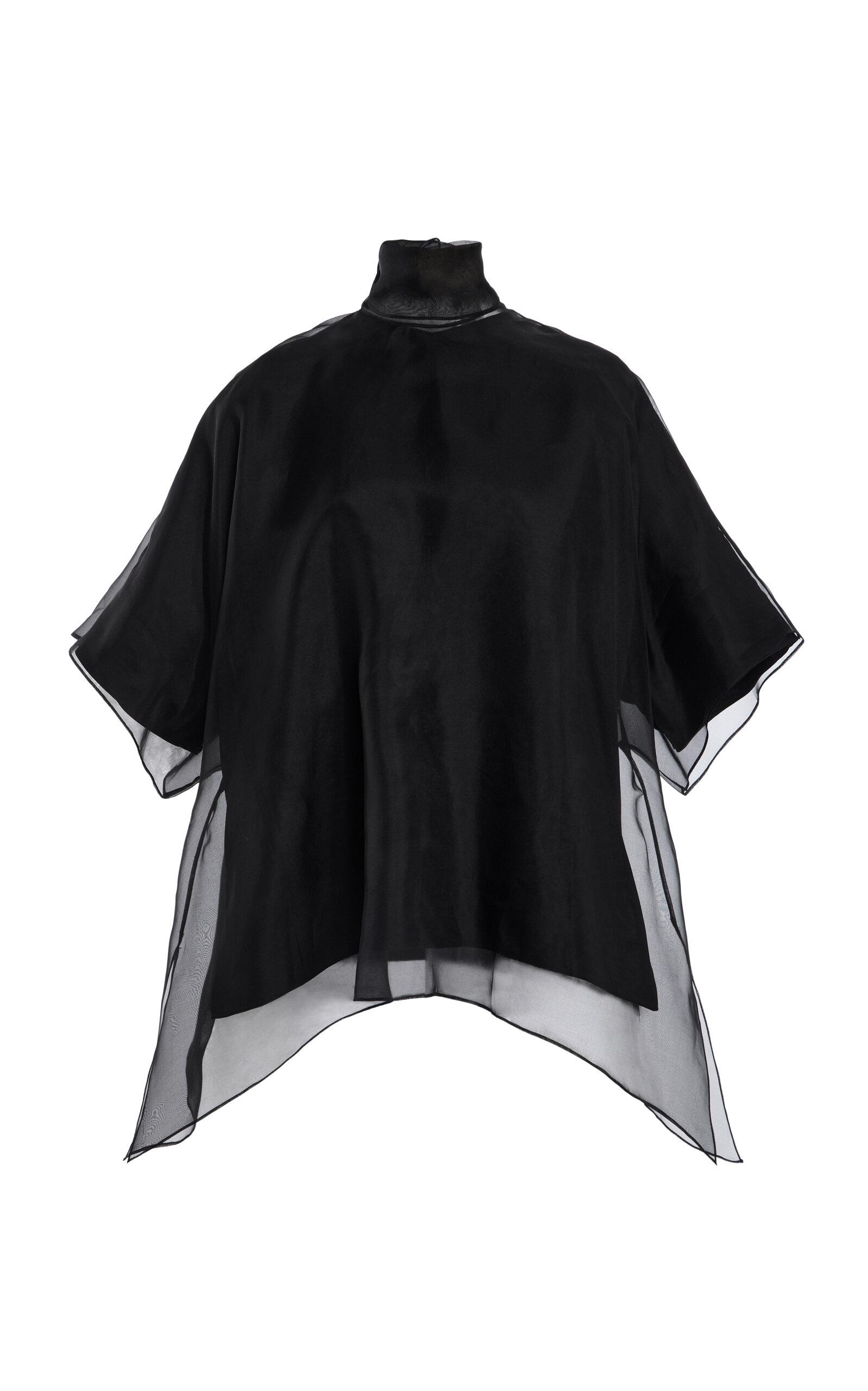 Brandon Maxwell The Cali Tie-Neck Silk-Organza Blouse - Moda Operandi by BRANDON MAXWELL