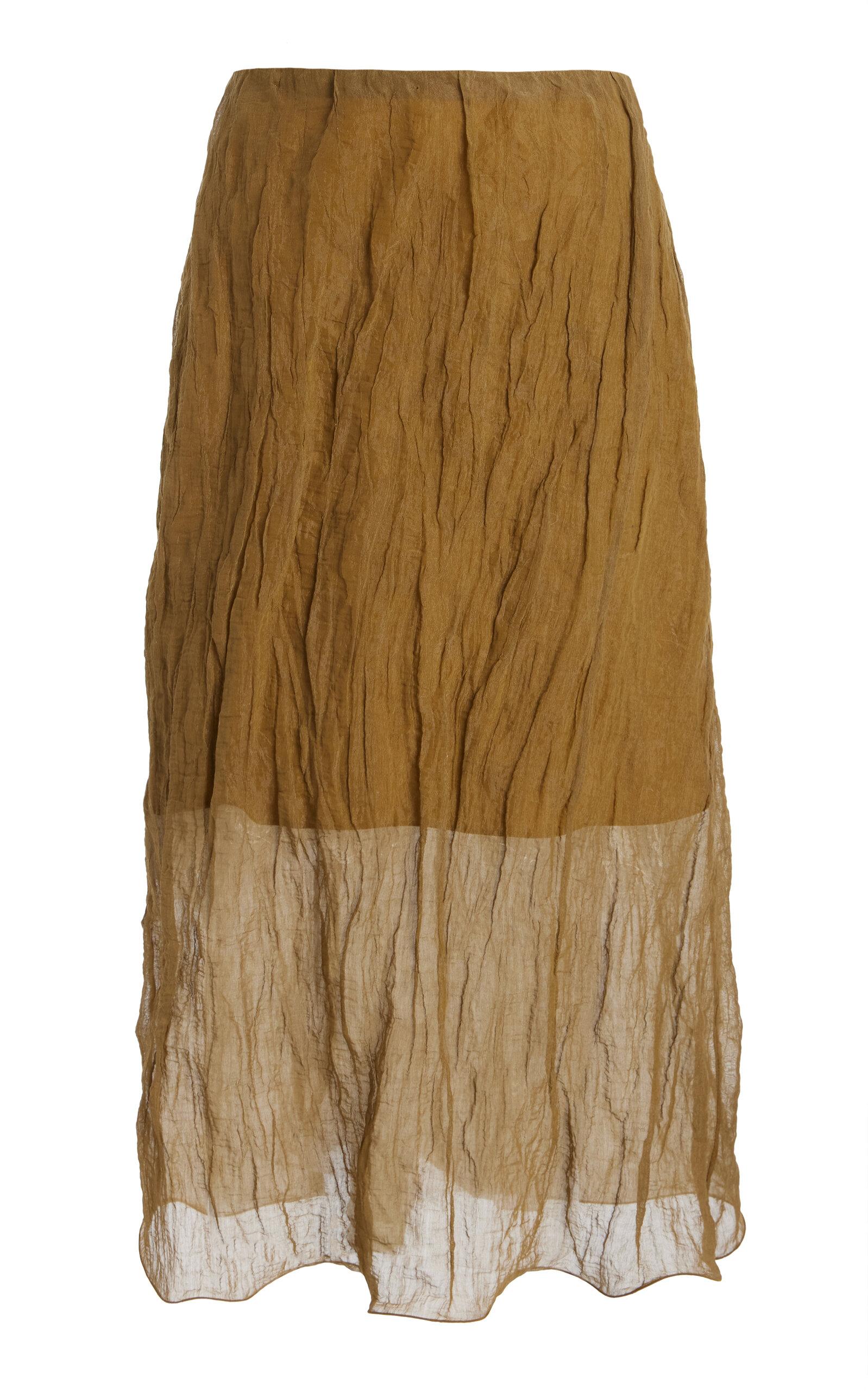 Brandon Maxwell The James Low-Rise Metallic Organza Midi Skirt - Moda Operandi by BRANDON MAXWELL