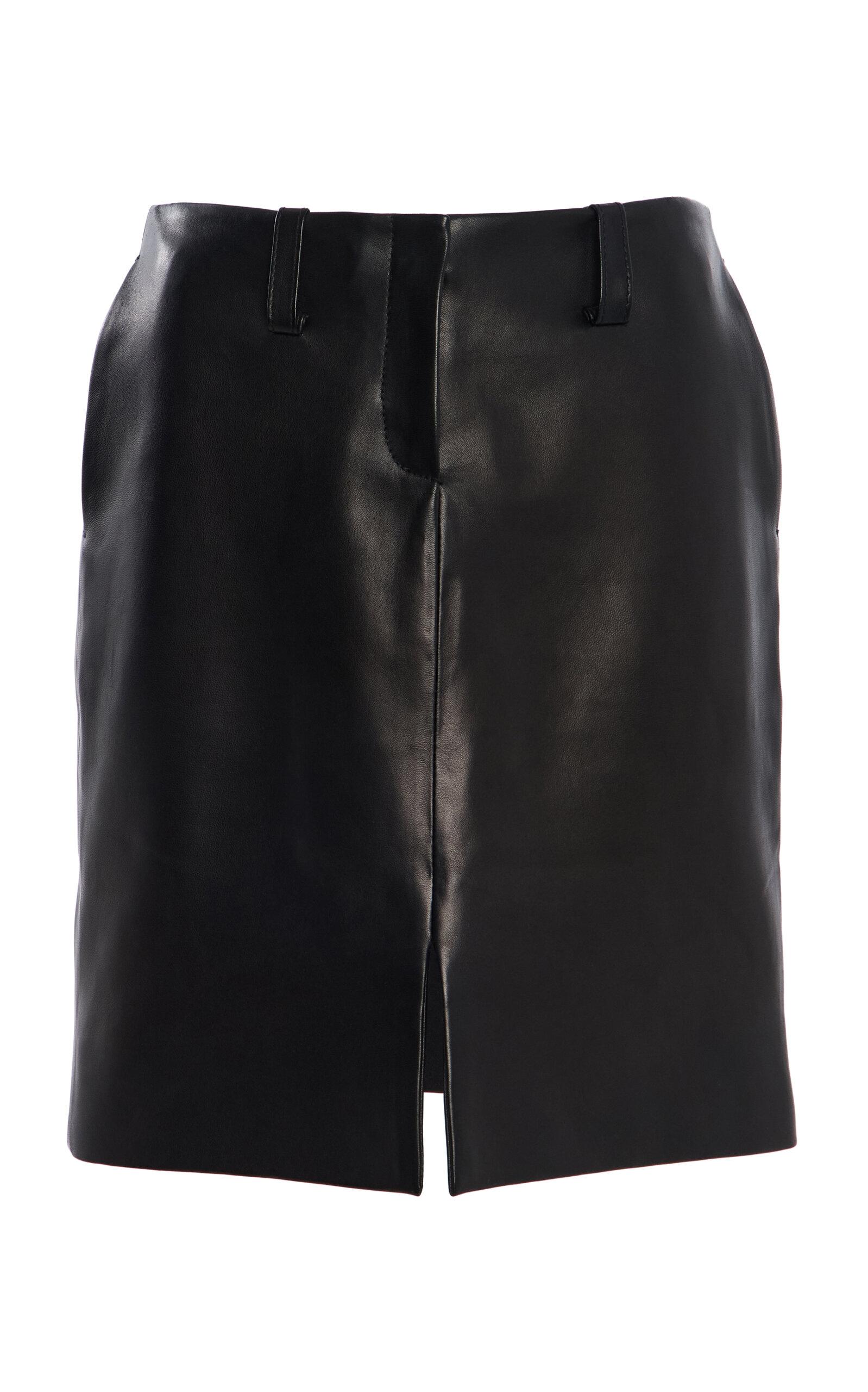 Brandon Maxwell The Lex Pencil Leather Mini Skirt - Moda Operandi by BRANDON MAXWELL
