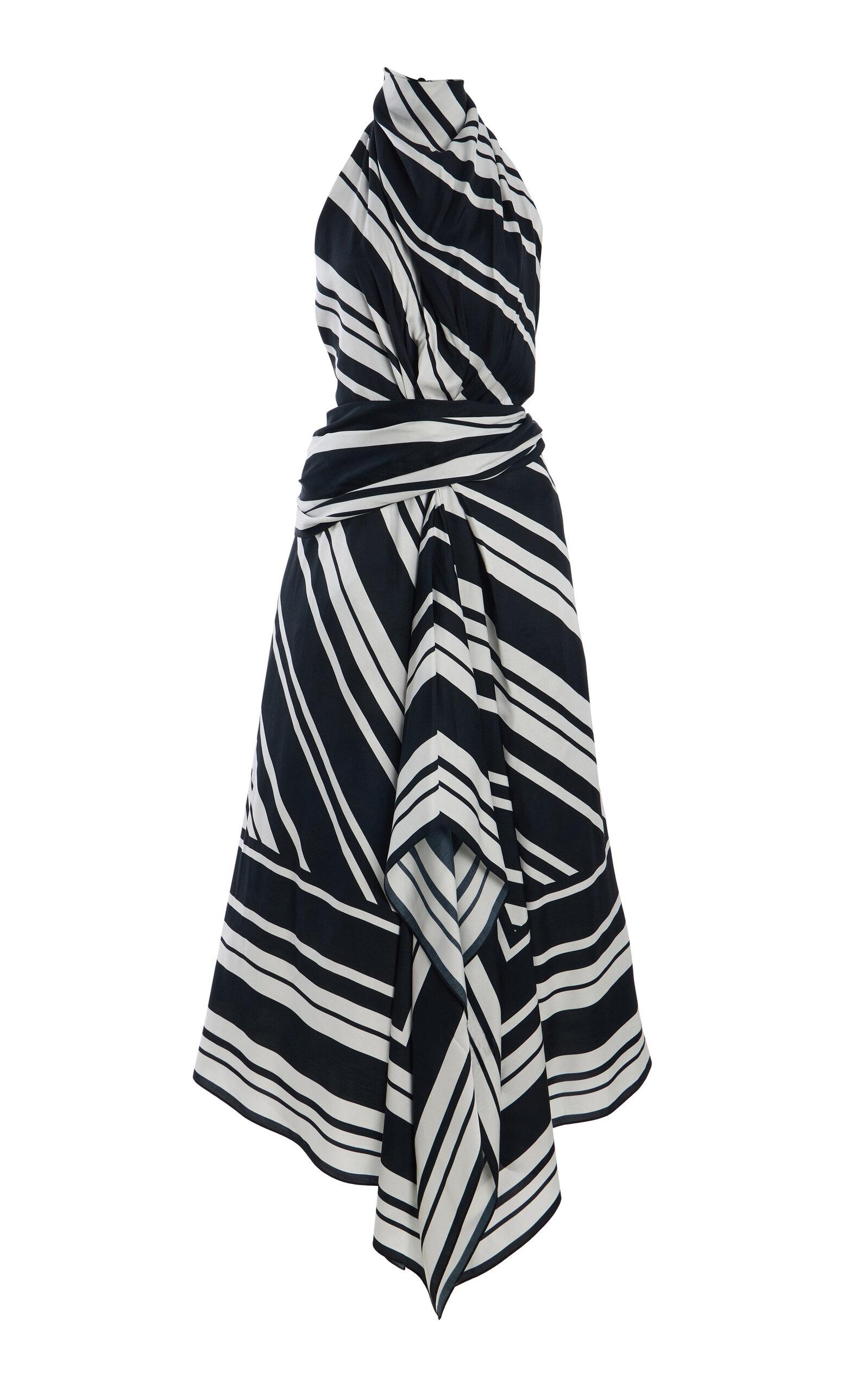 Brandon Maxwell The Marin Striped Midi Dress - Moda Operandi by BRANDON MAXWELL