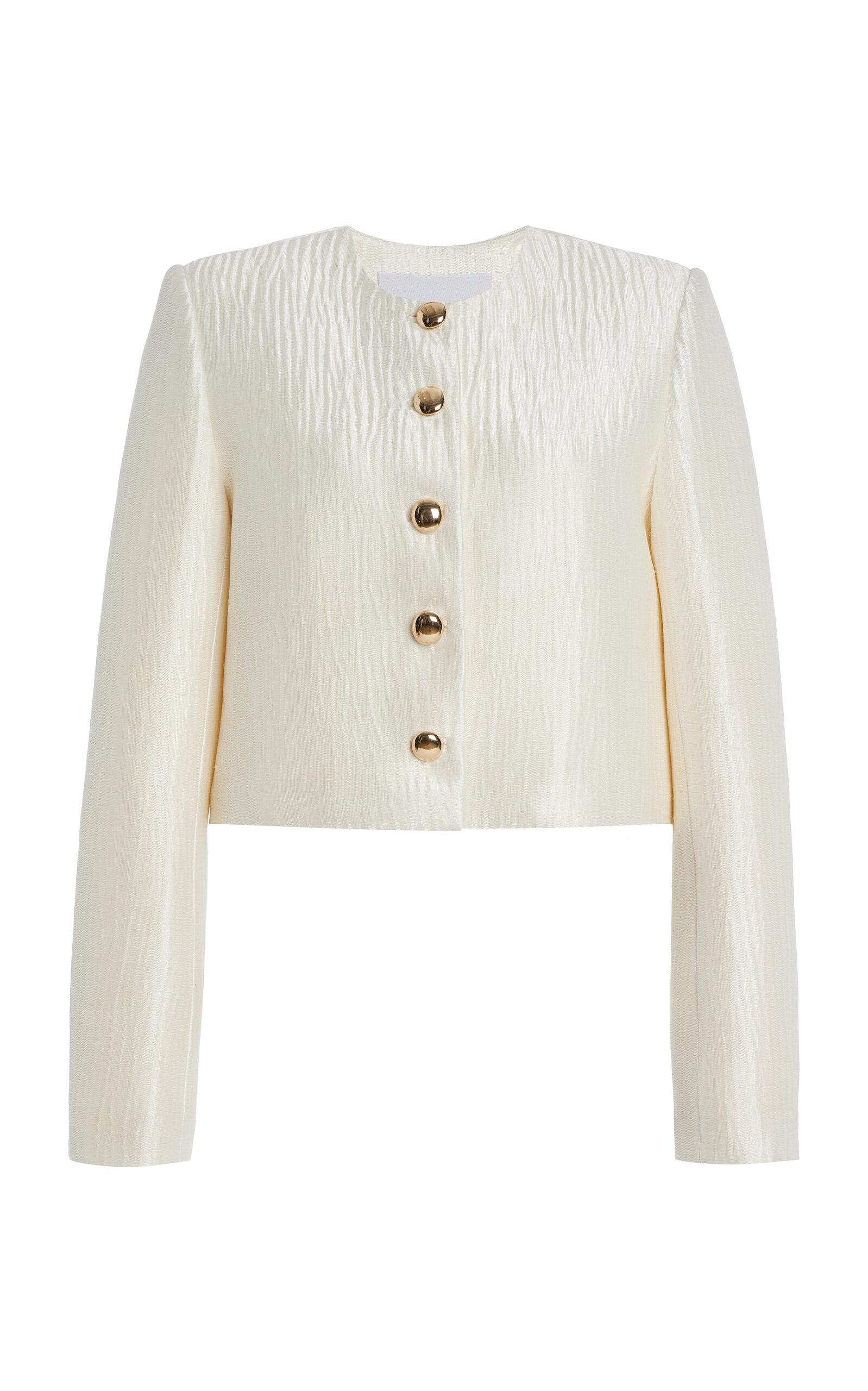 Brandon Maxwell The Ryder Pleated Sponge Silk Jacket - Moda Operandi by BRANDON MAXWELL