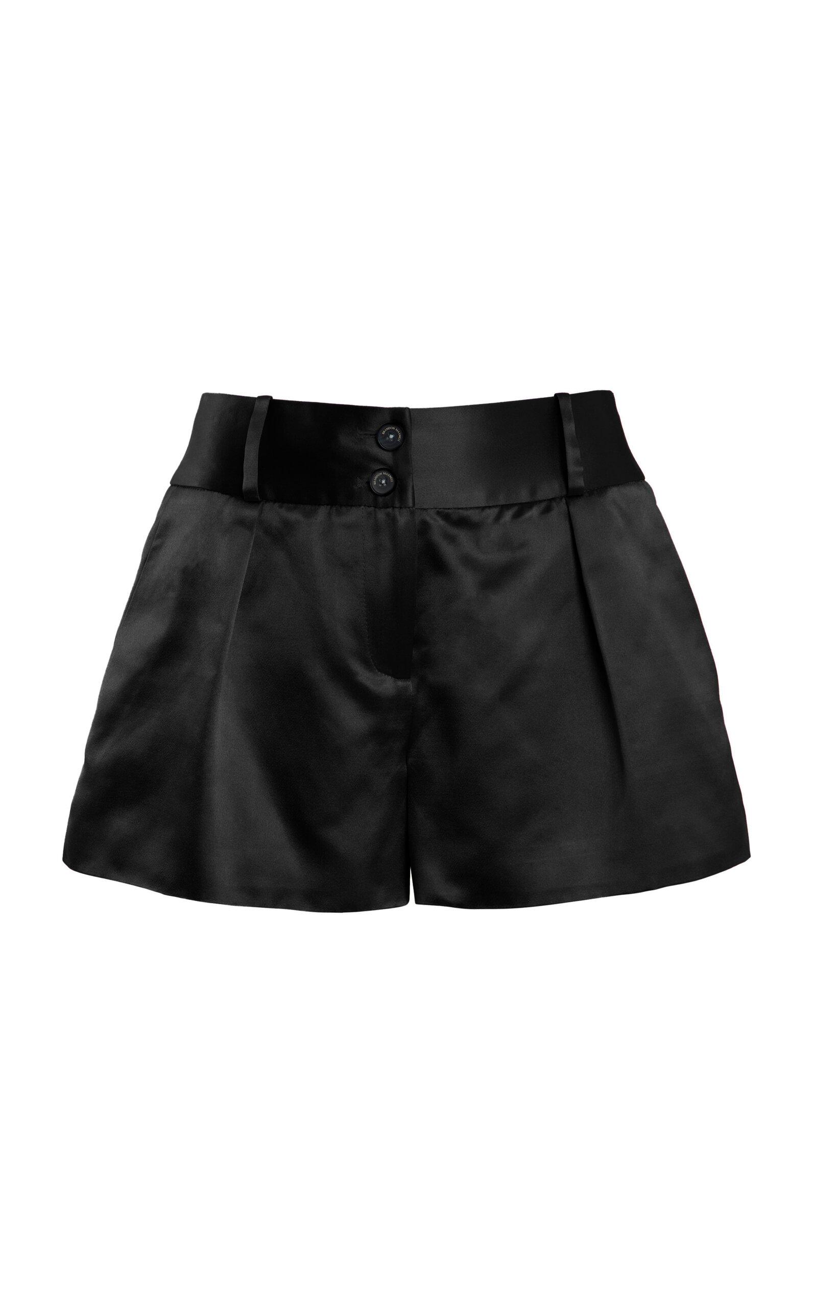 Brandon Maxwell The Whit Pleated Silk Mini Shorts - Moda Operandi by BRANDON MAXWELL