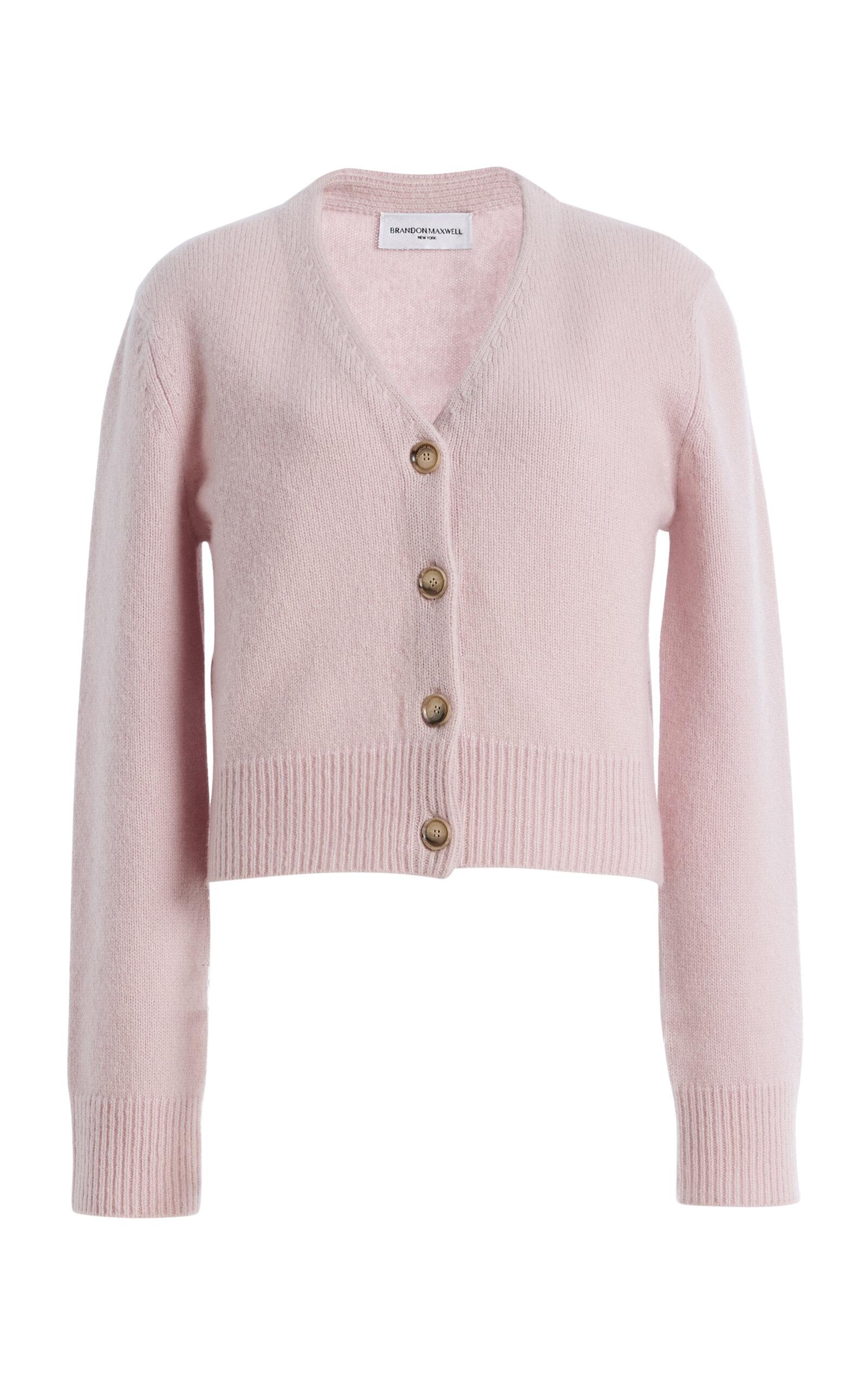 Brandonaxwell The Sloane V-Neck Cashmere-Silk Cardigan -oda Operandi by BRANDON MAXWELL
