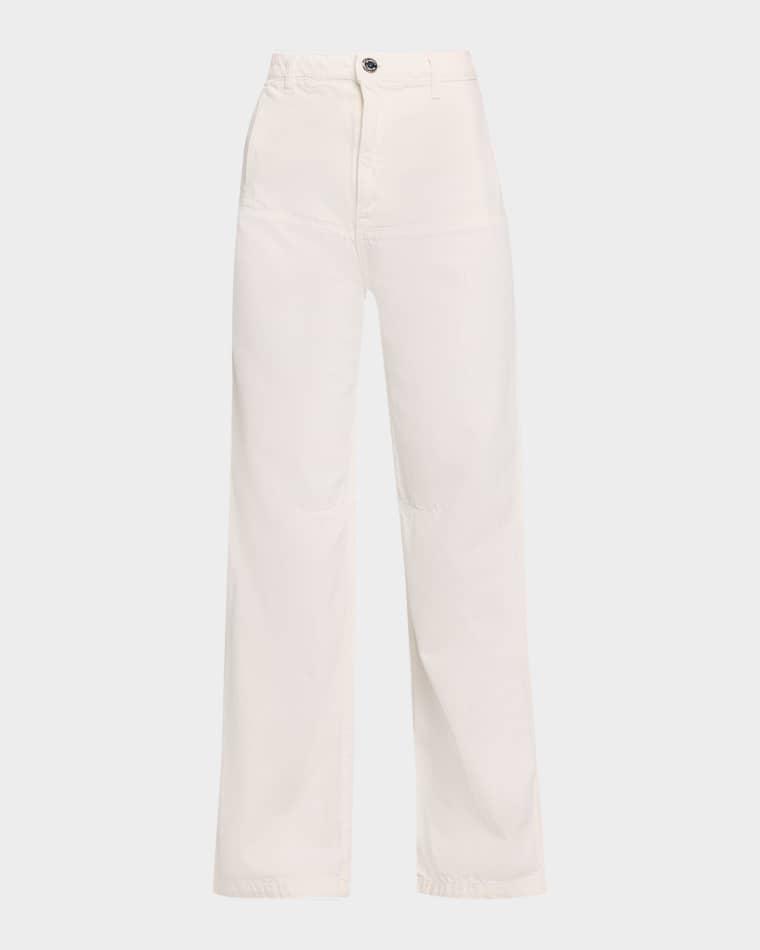 Stevie Straight-Leg Cargo Jeans by BRANDON MAXWELL