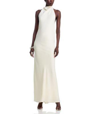 The Ophelia Sleeveless High Neck Gown by BRANDON MAXWELL