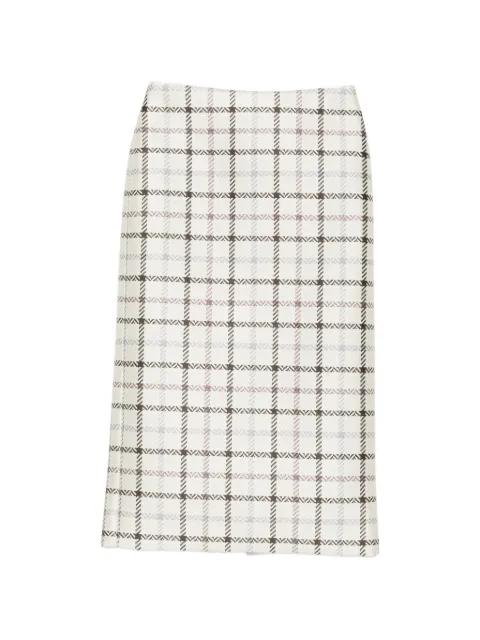 plaid midi skirt by BRANDON MAXWELL