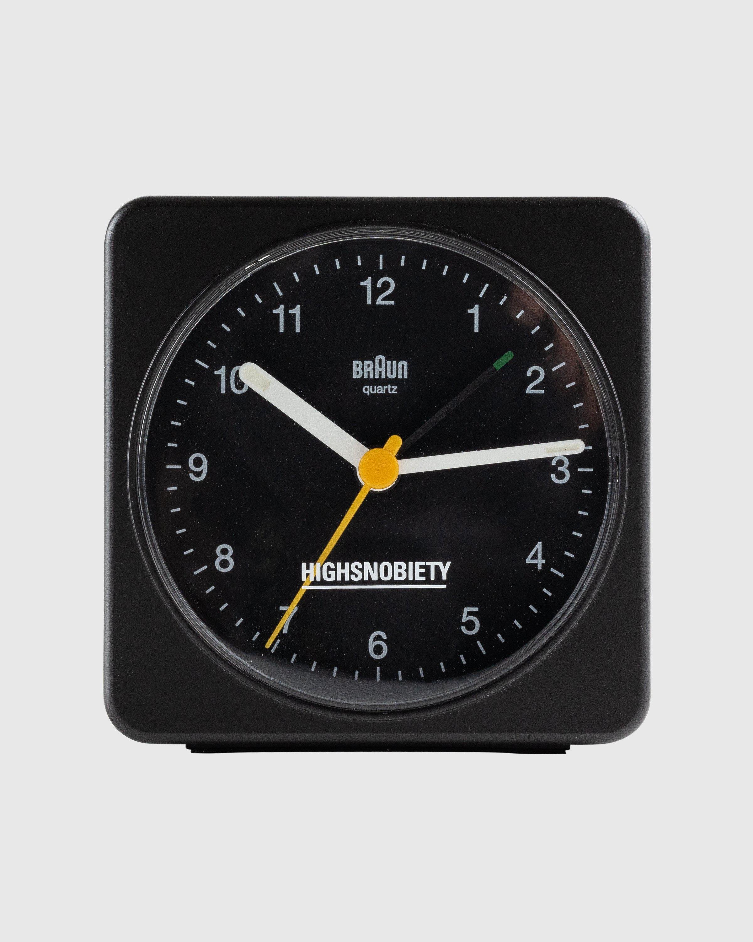 BC03 Classic Analogue Alarm Clock Black by BRAUN X HIGHSNOBIETY