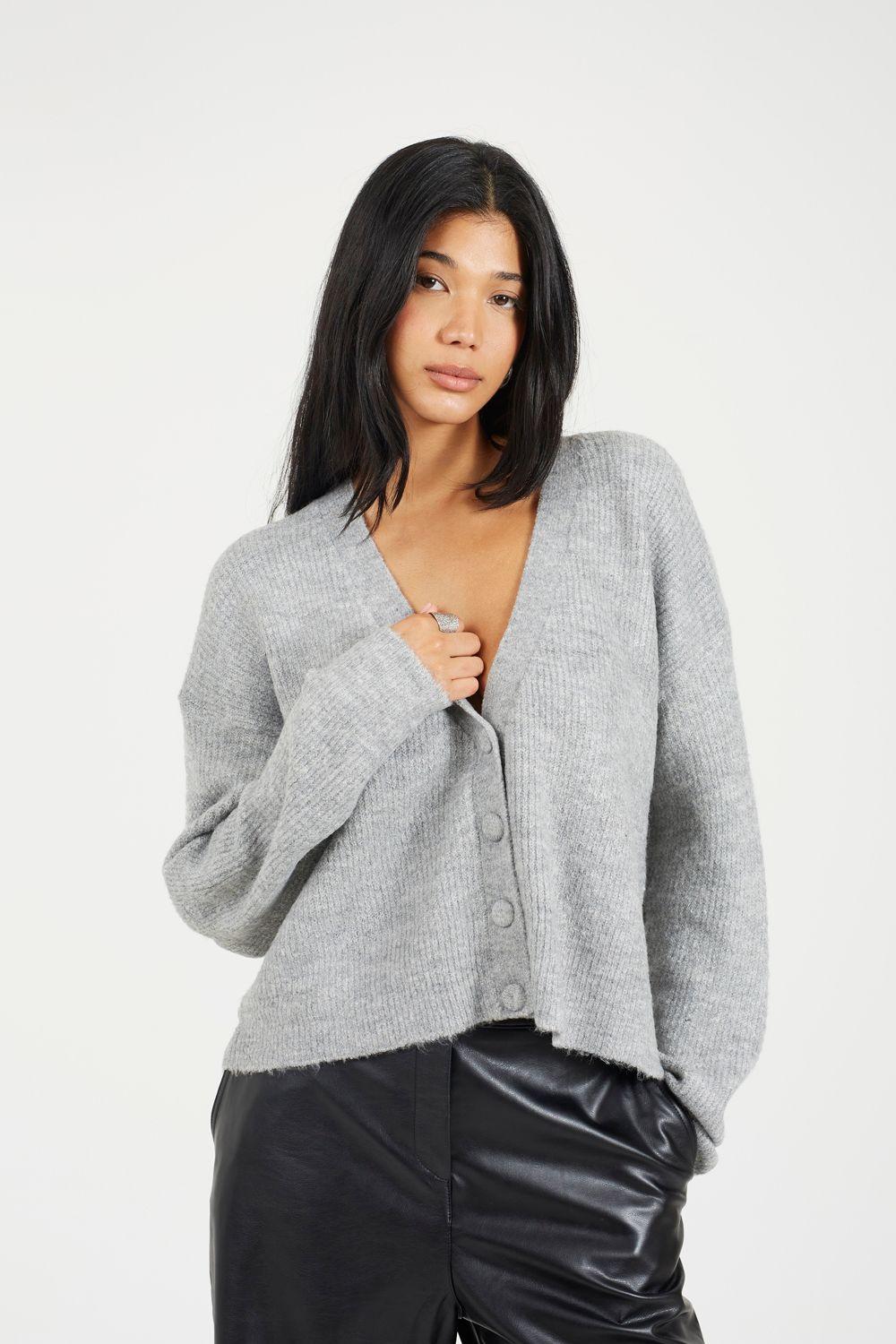 Button Through Soft Knit Cardigan by BRAVE SOUL