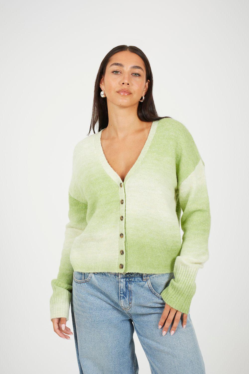 Button Through Space Dye Cardigan by BRAVE SOUL