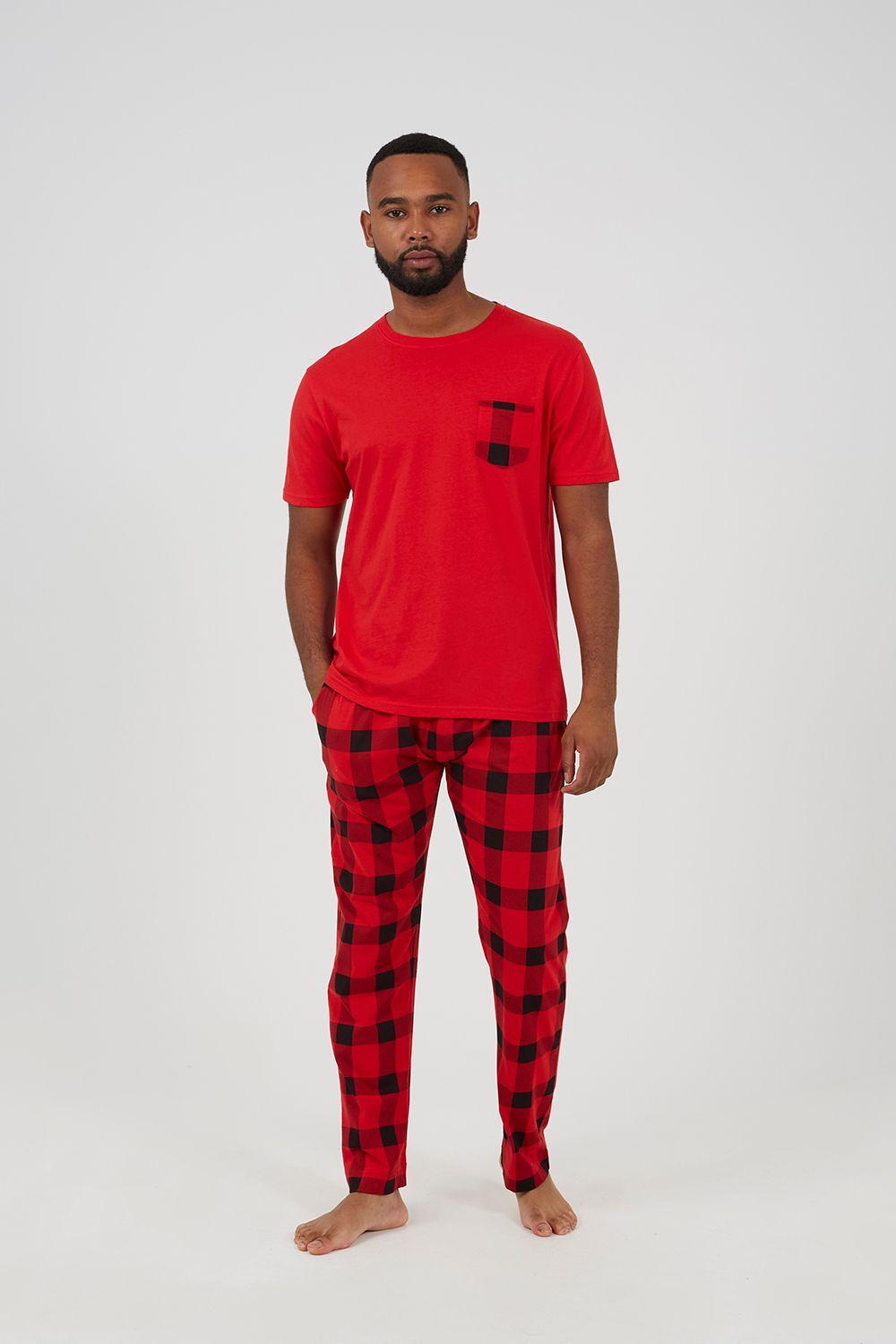 Check Print Christmas Loungewear Set by BRAVE SOUL