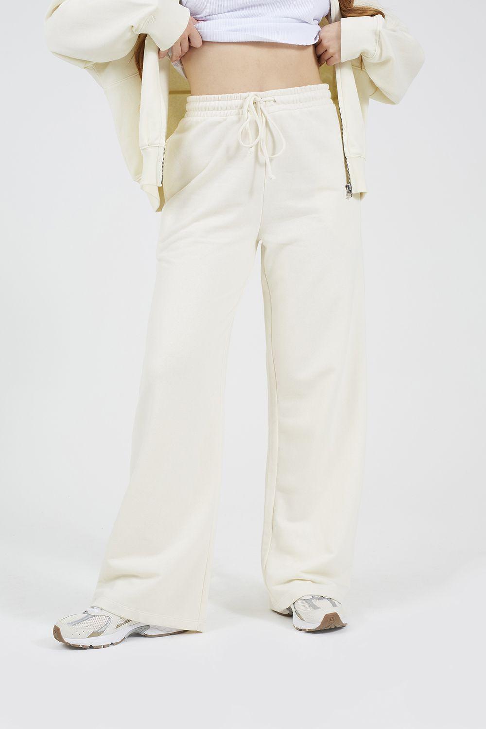 Cotton Blend Wide Leg Joggers by BRAVE SOUL
