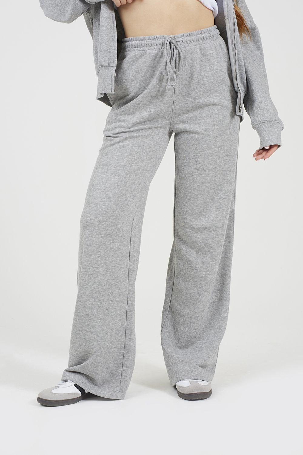 Cotton Blend Wide Leg Joggers by BRAVE SOUL