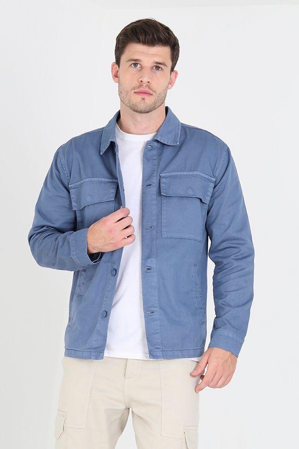 Cotton Twill Shacket by BRAVE SOUL
