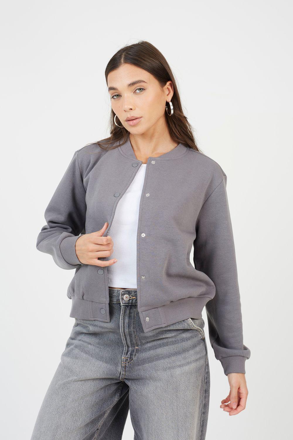 Crew Neck Bomber Style Sweatshirt by BRAVE SOUL