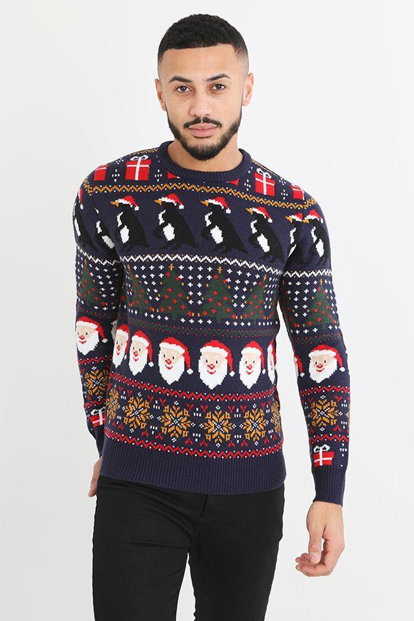 Crew Neck Fairisle Christmas Jumper by BRAVE SOUL