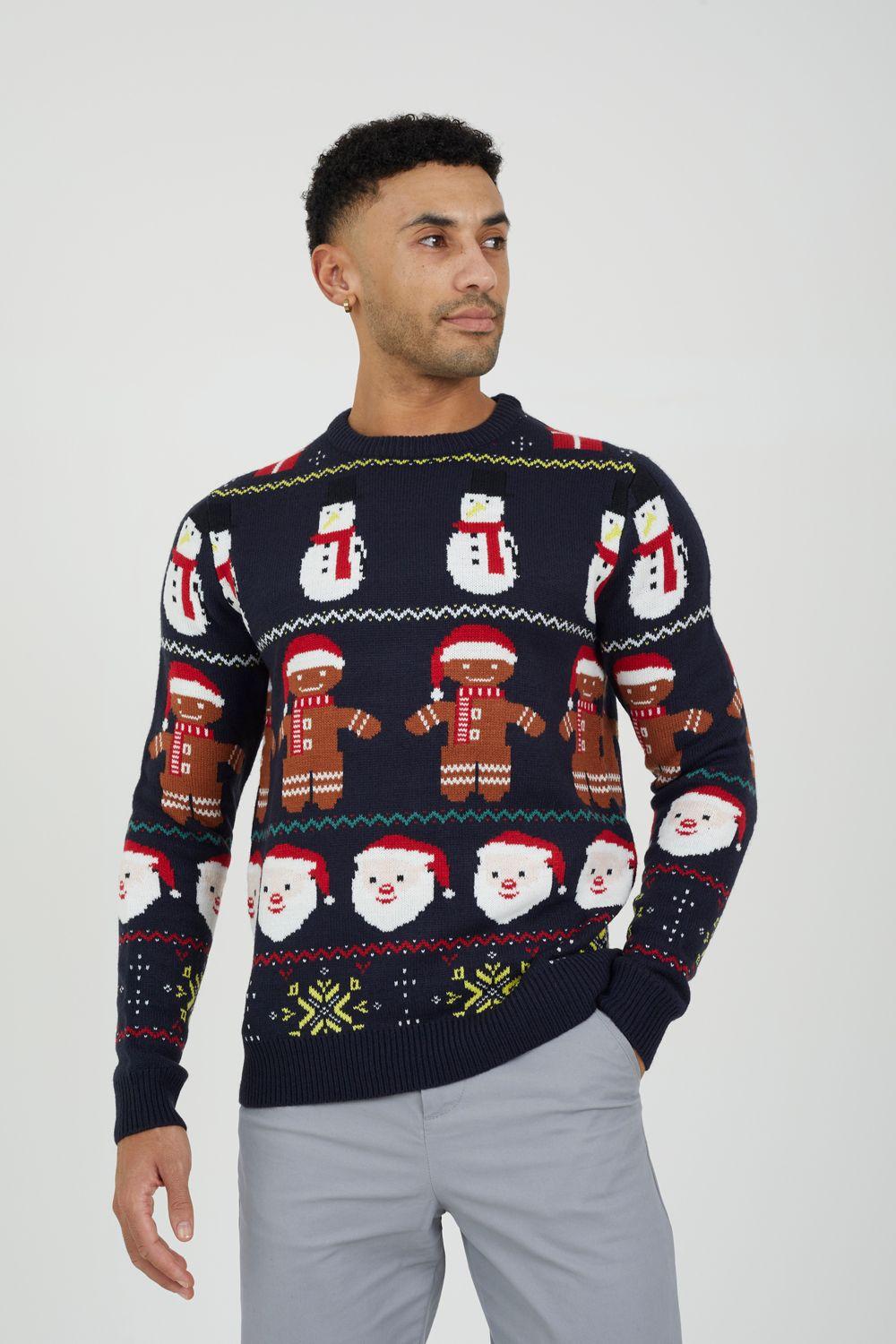 Crew Neck Novelty Fairisle Christmas Jumper by BRAVE SOUL