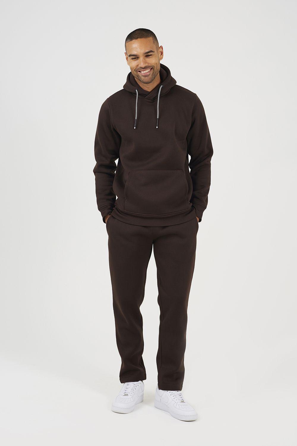Crossover Neck Hoodie and Joggers Set by BRAVE SOUL