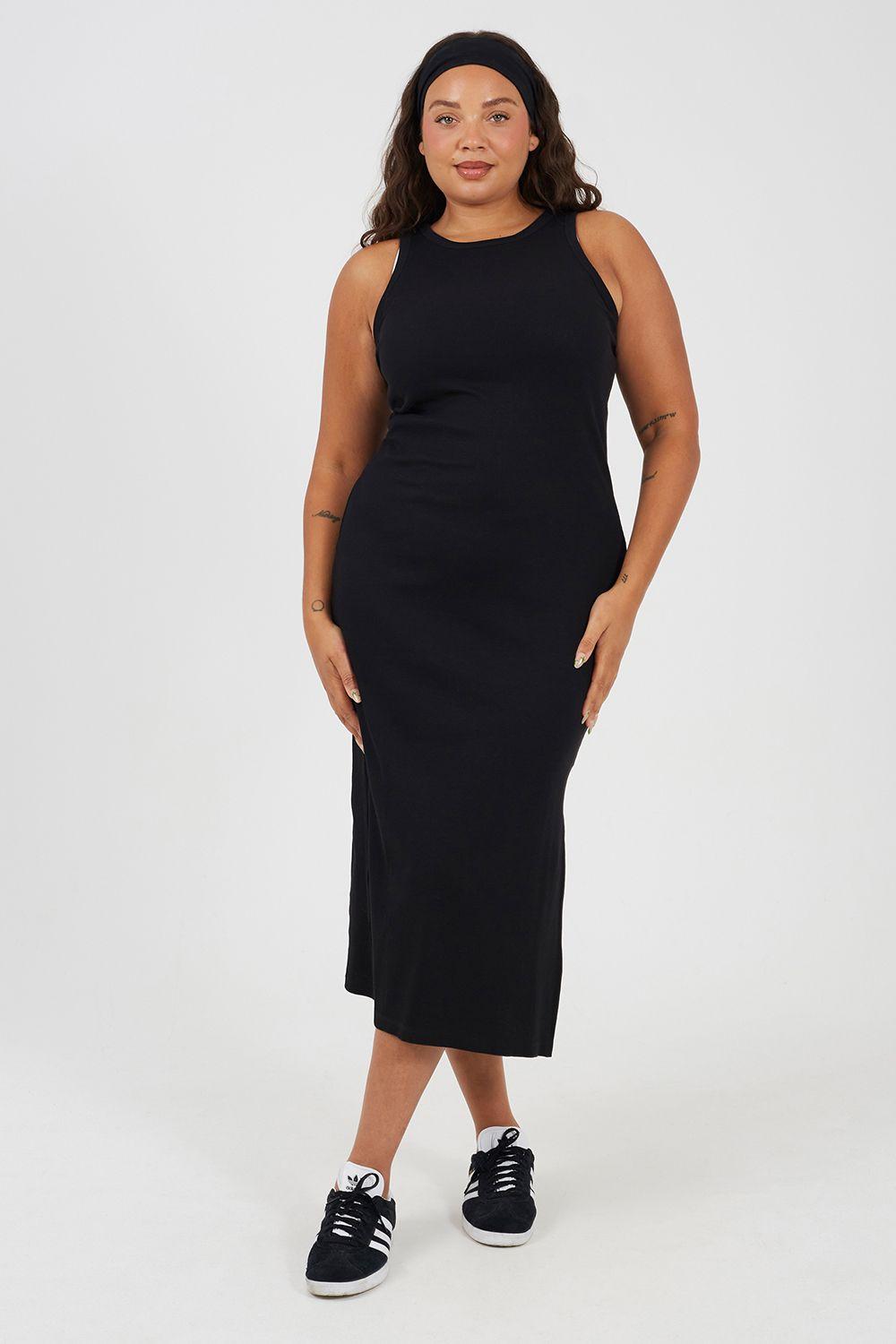 Curve Crew Neck Bodycon Midi Dress by BRAVE SOUL