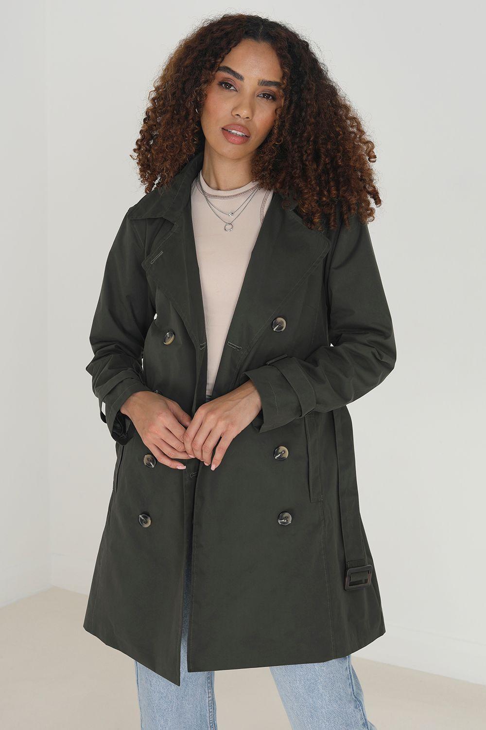 Double Breasted Short Trench Coat by BRAVE SOUL