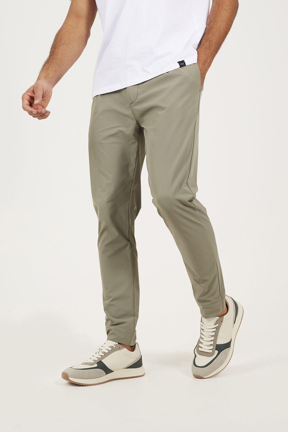 Elasticated Waist Chino Style Trousers by BRAVE SOUL