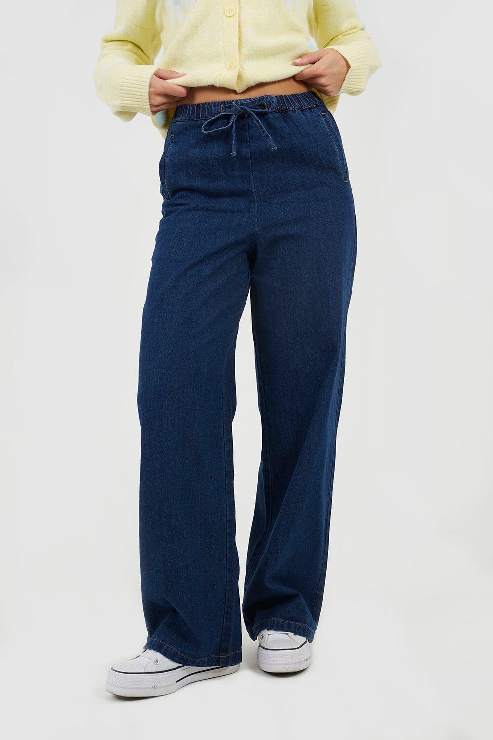 Elasticated Waist Straight Leg Jean by BRAVE SOUL