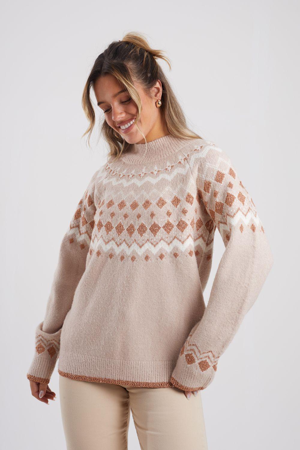 Fairisle Turtleneck Jumper by BRAVE SOUL