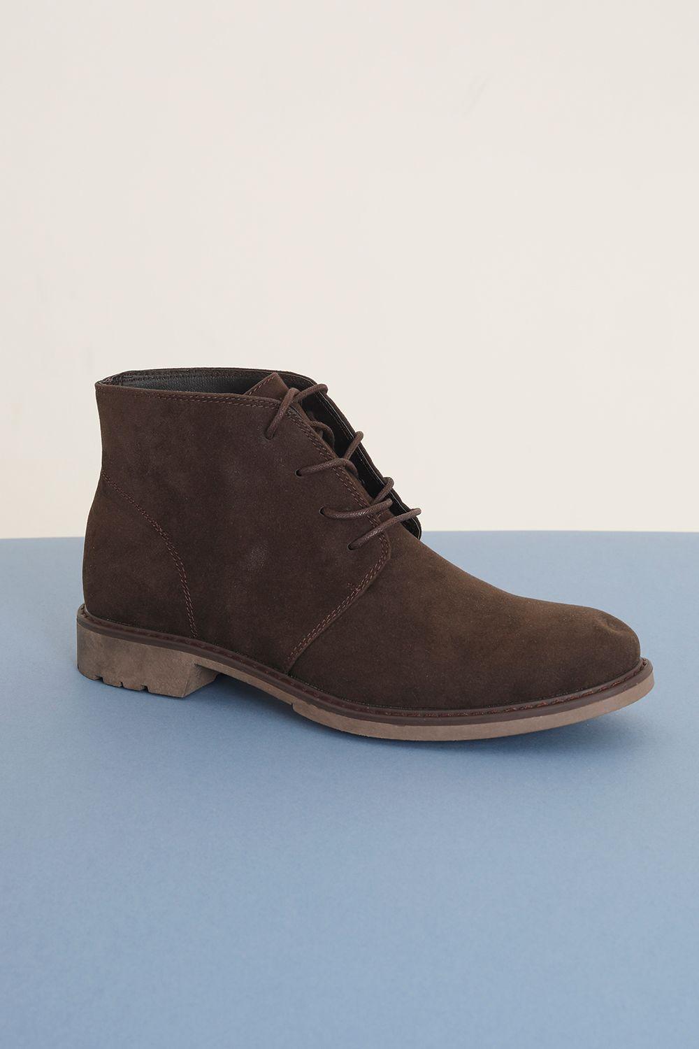 Faux Suede Lace Up Desert Boot by BRAVE SOUL