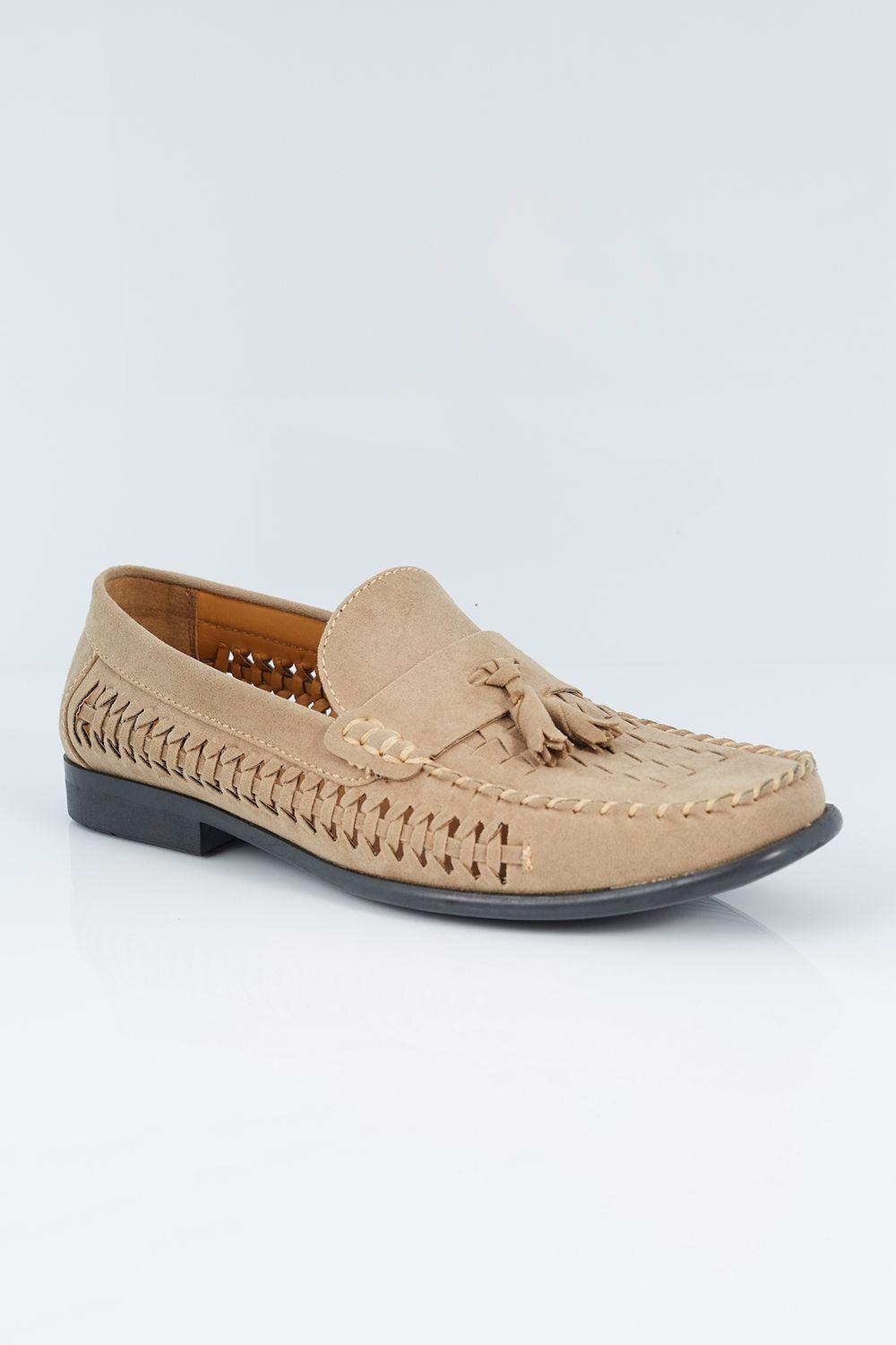Faux Suede Woven Loafers by BRAVE SOUL