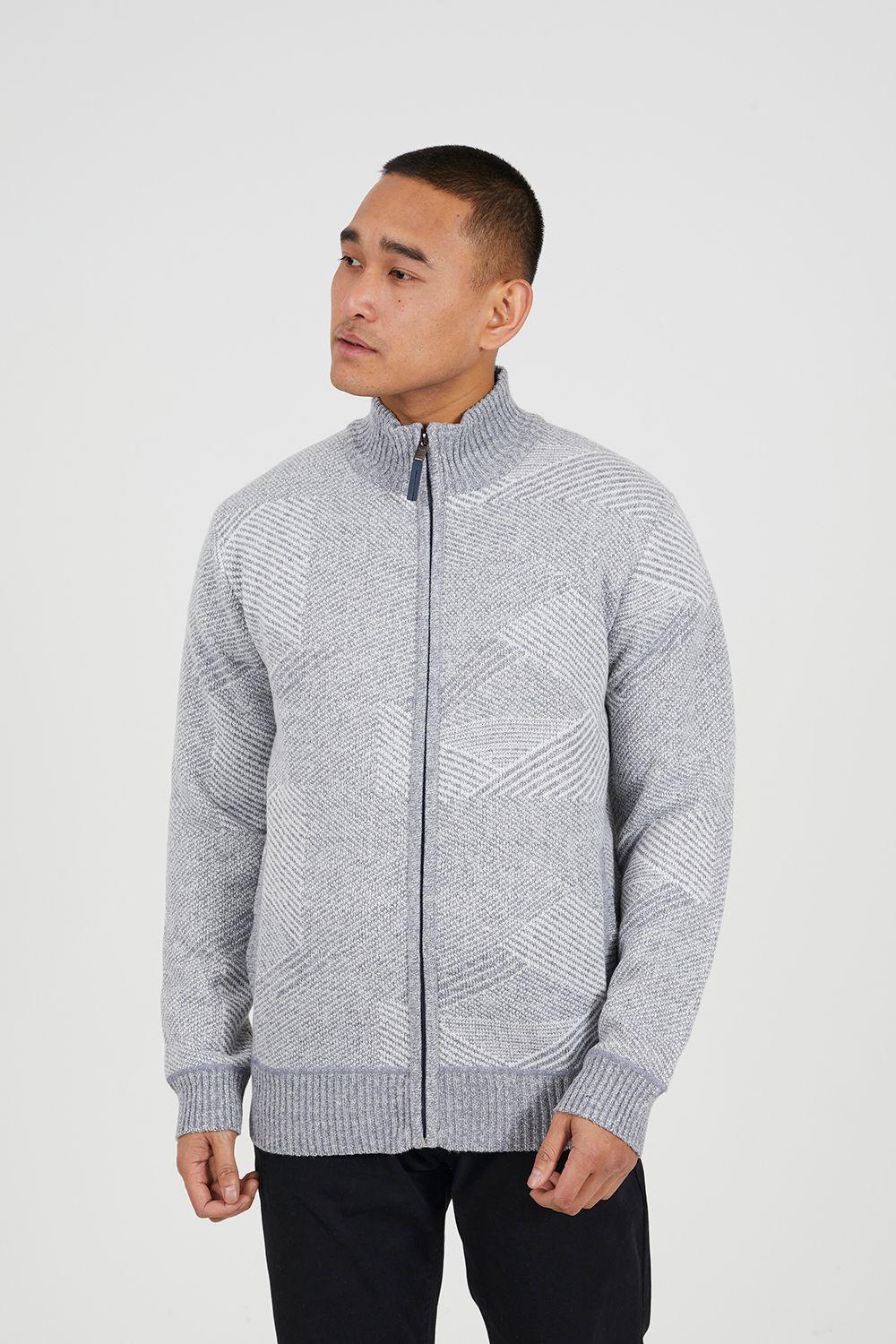 Funnel Neck Zip Through Knitted Jumper by BRAVE SOUL