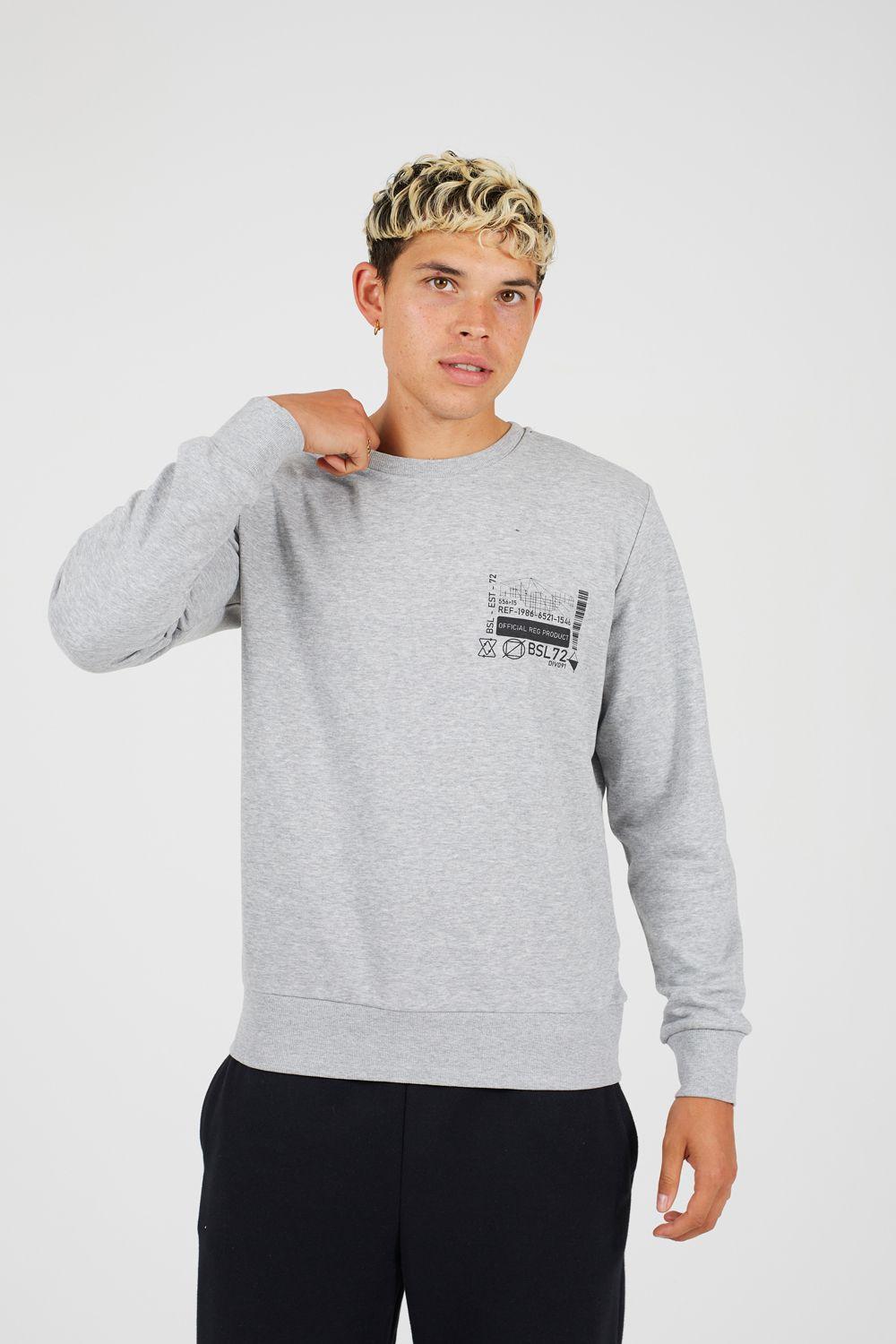 Graphic Print Sweatshirt by BRAVE SOUL