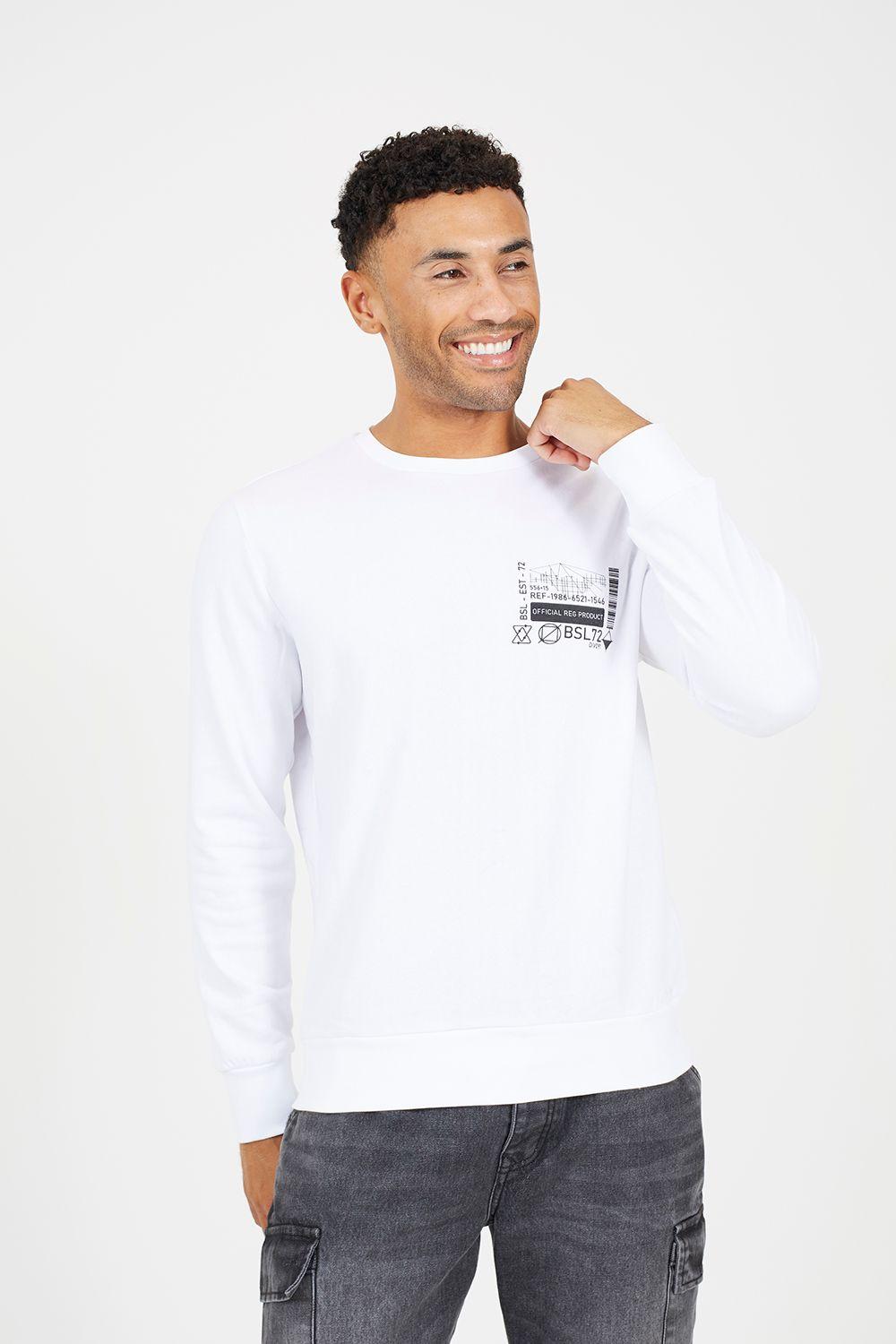 Graphic Print Sweatshirt by BRAVE SOUL