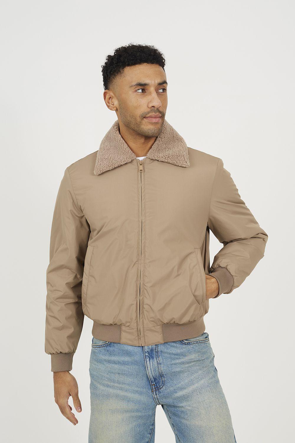 Harrington Jacket with Borg Collar by BRAVE SOUL