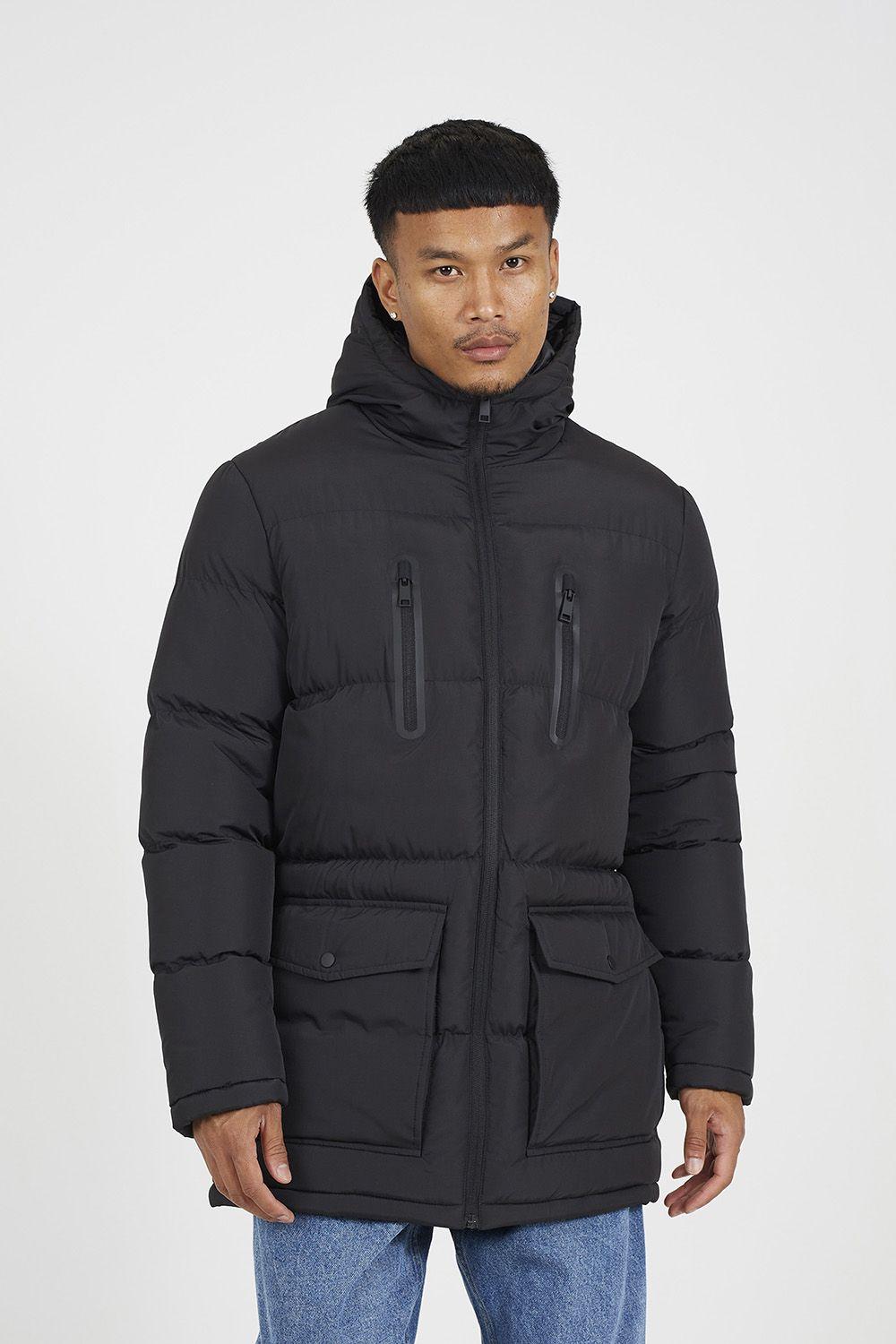 Hooded Padded Parka Jacket by BRAVE SOUL