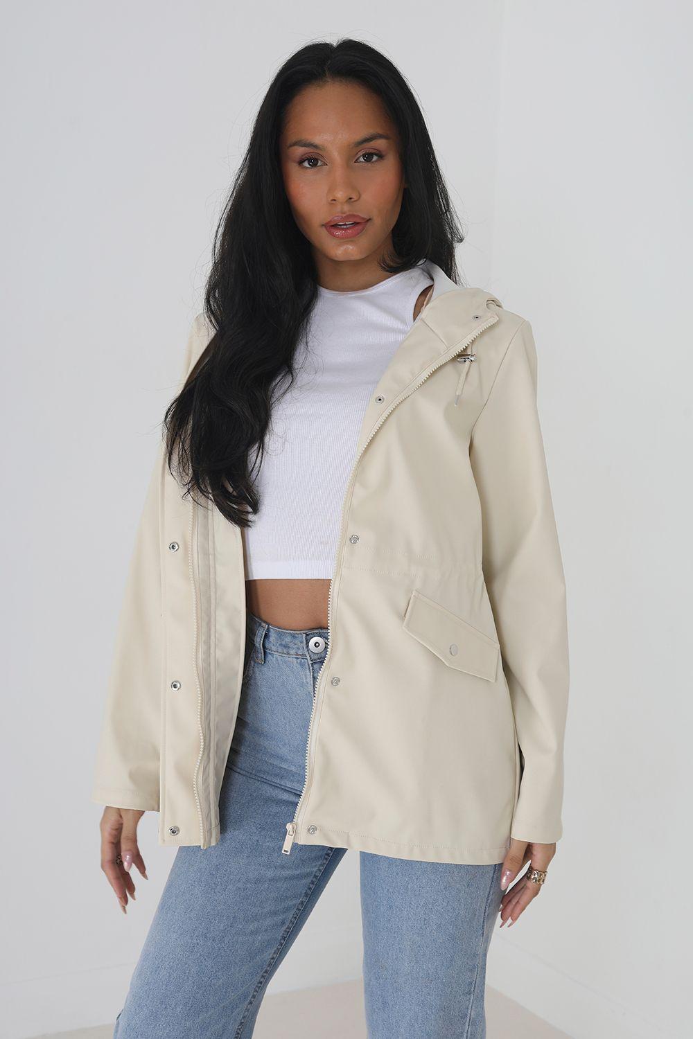 Hooded Rain Mac by BRAVE SOUL