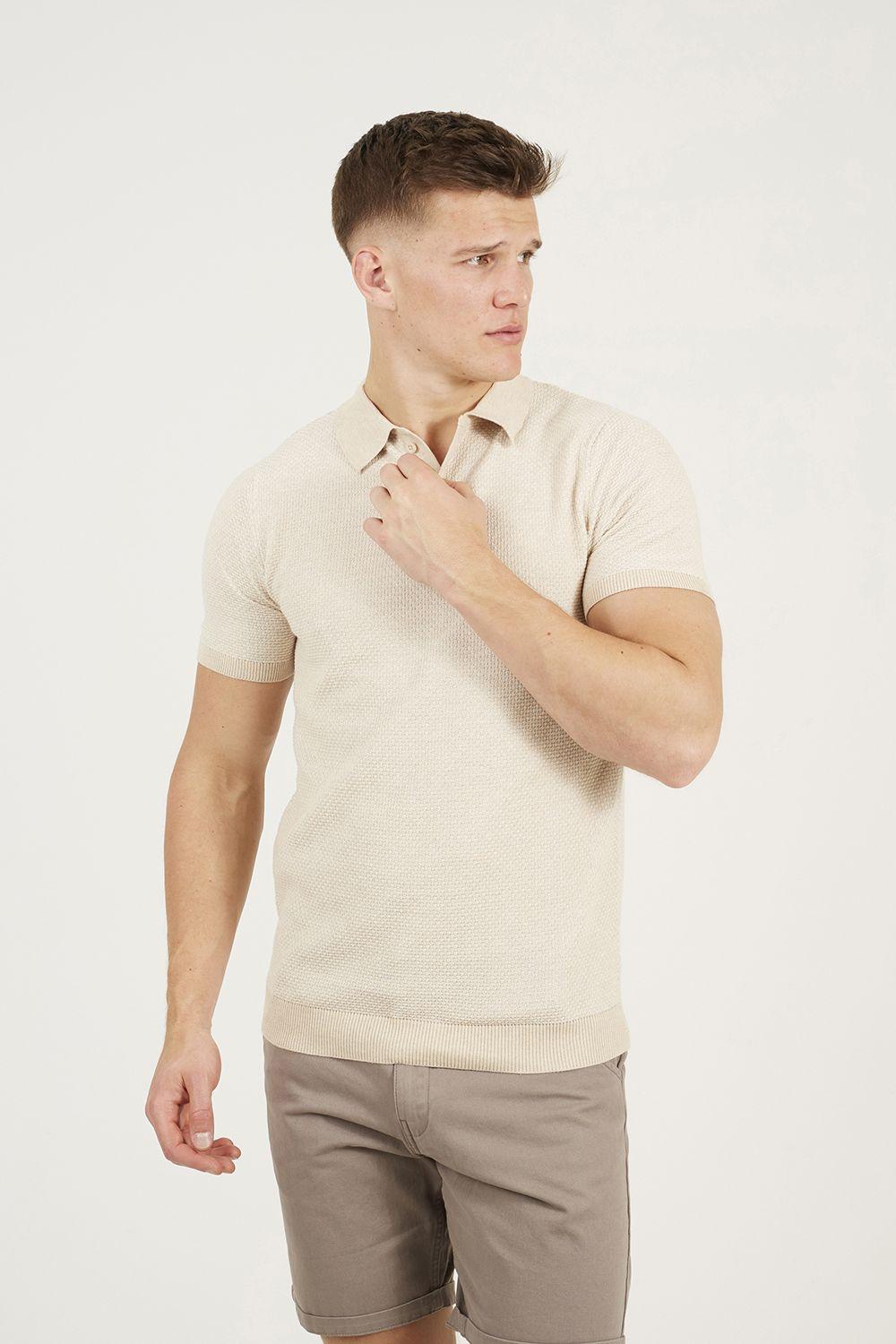 Jacquard Polo Shirt by BRAVE SOUL