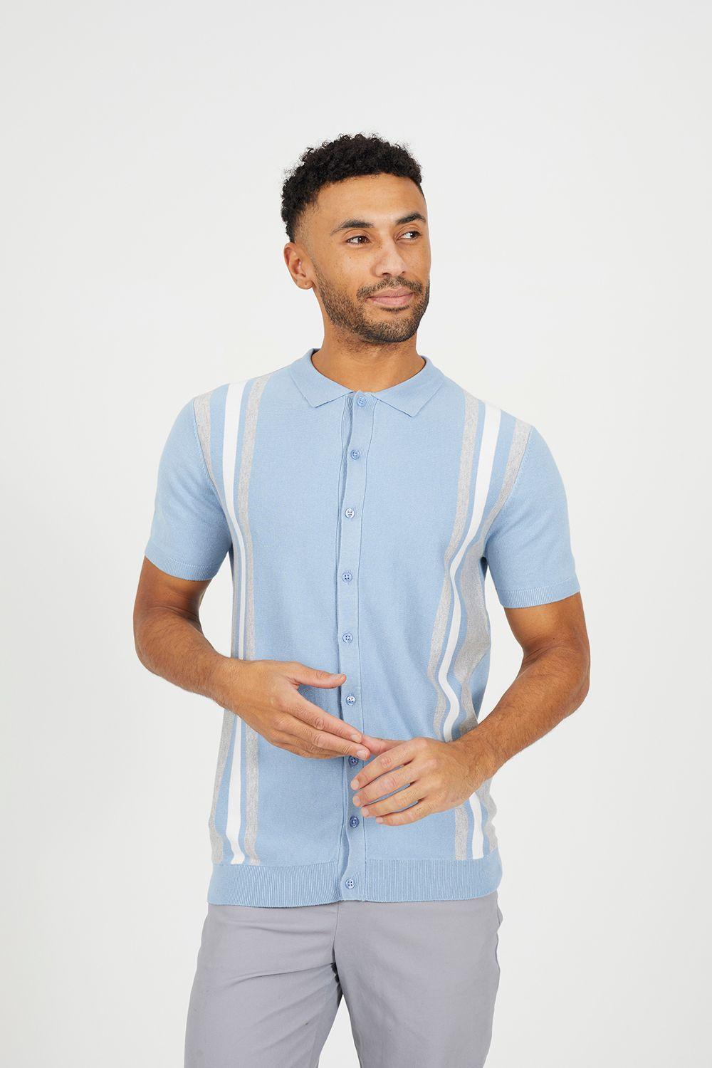 Knitted Short Sleeve Shirt by BRAVE SOUL
