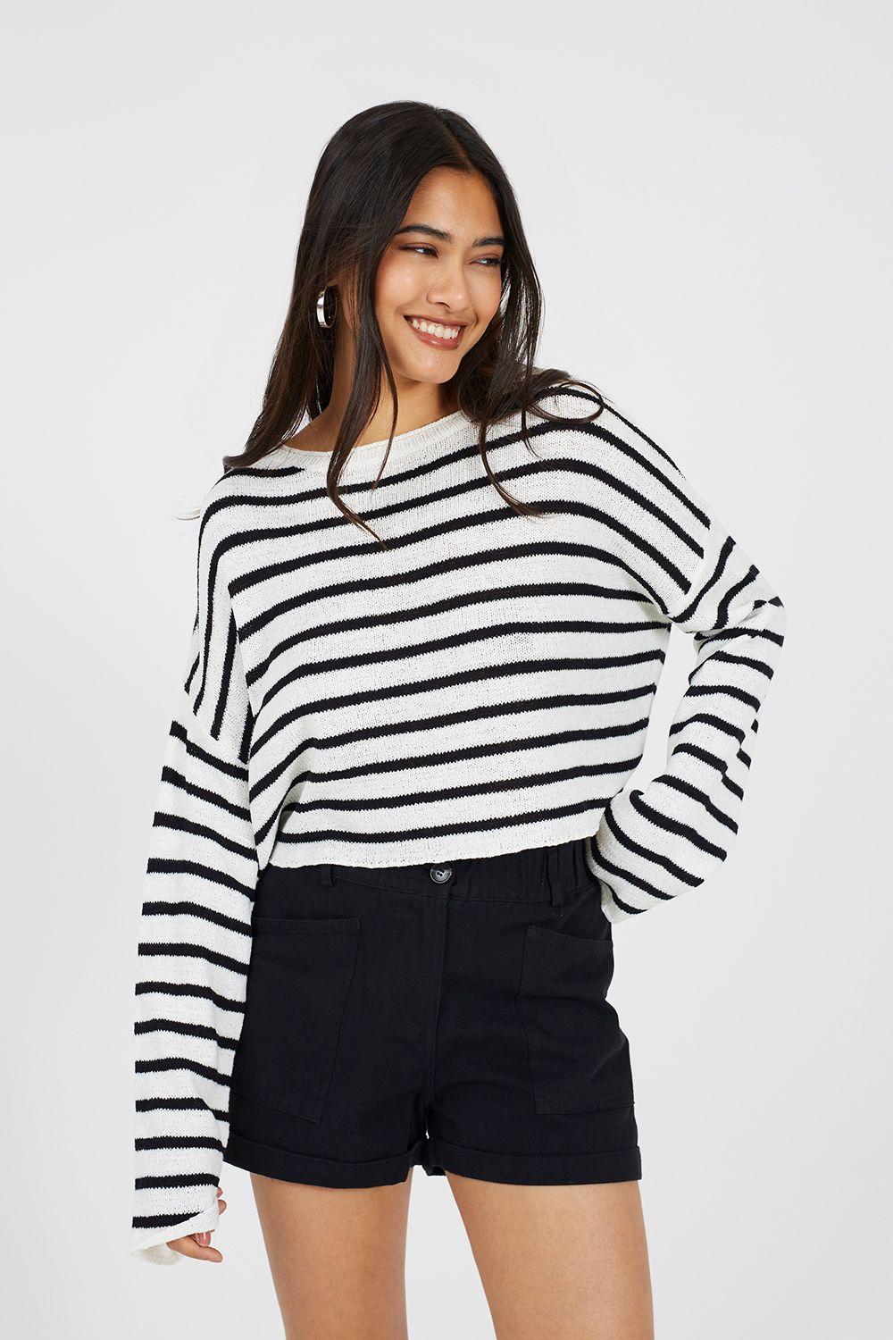 Lightweight Stripe Jumper by BRAVE SOUL