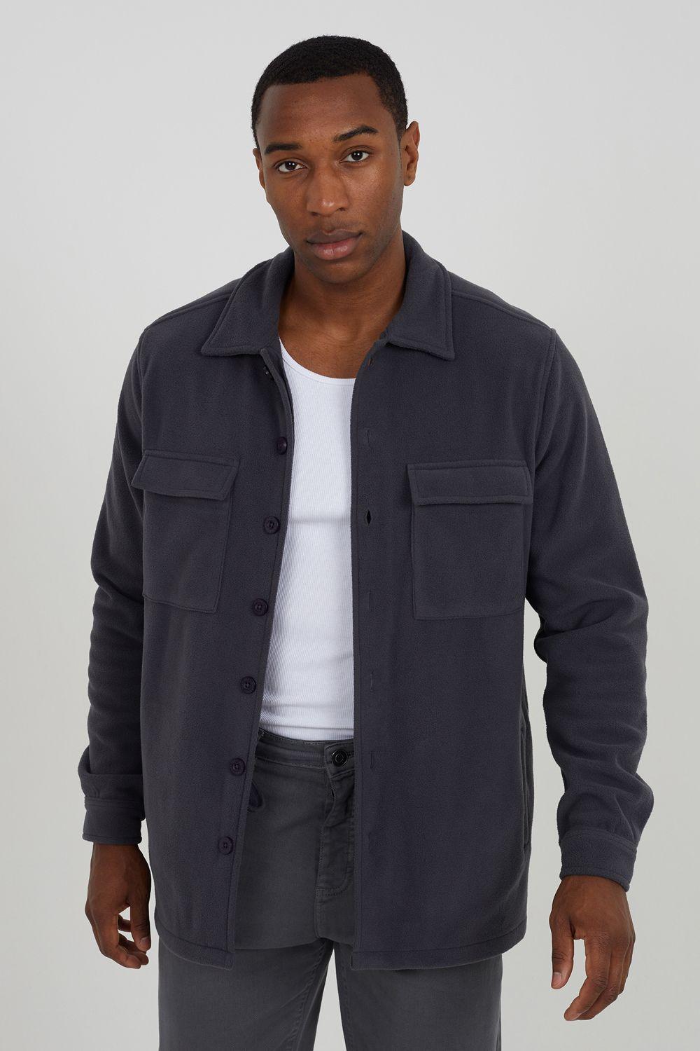 Long Sleeve Fleece Shirt by BRAVE SOUL