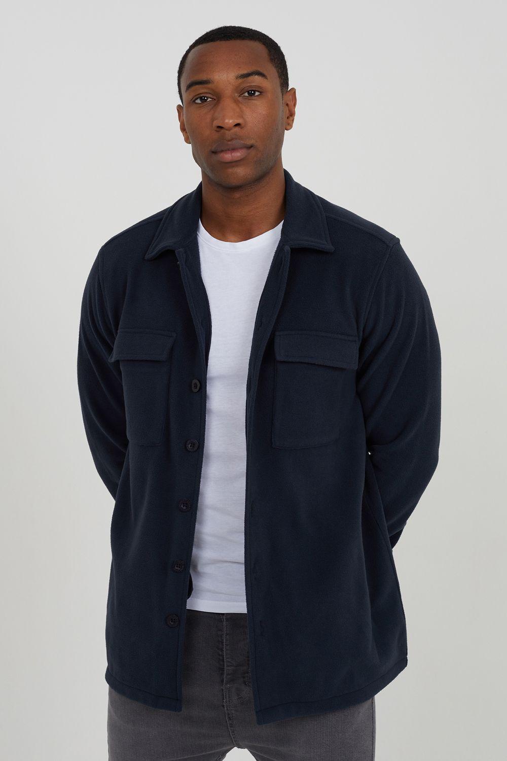 Long Sleeve Fleece Shirt by BRAVE SOUL