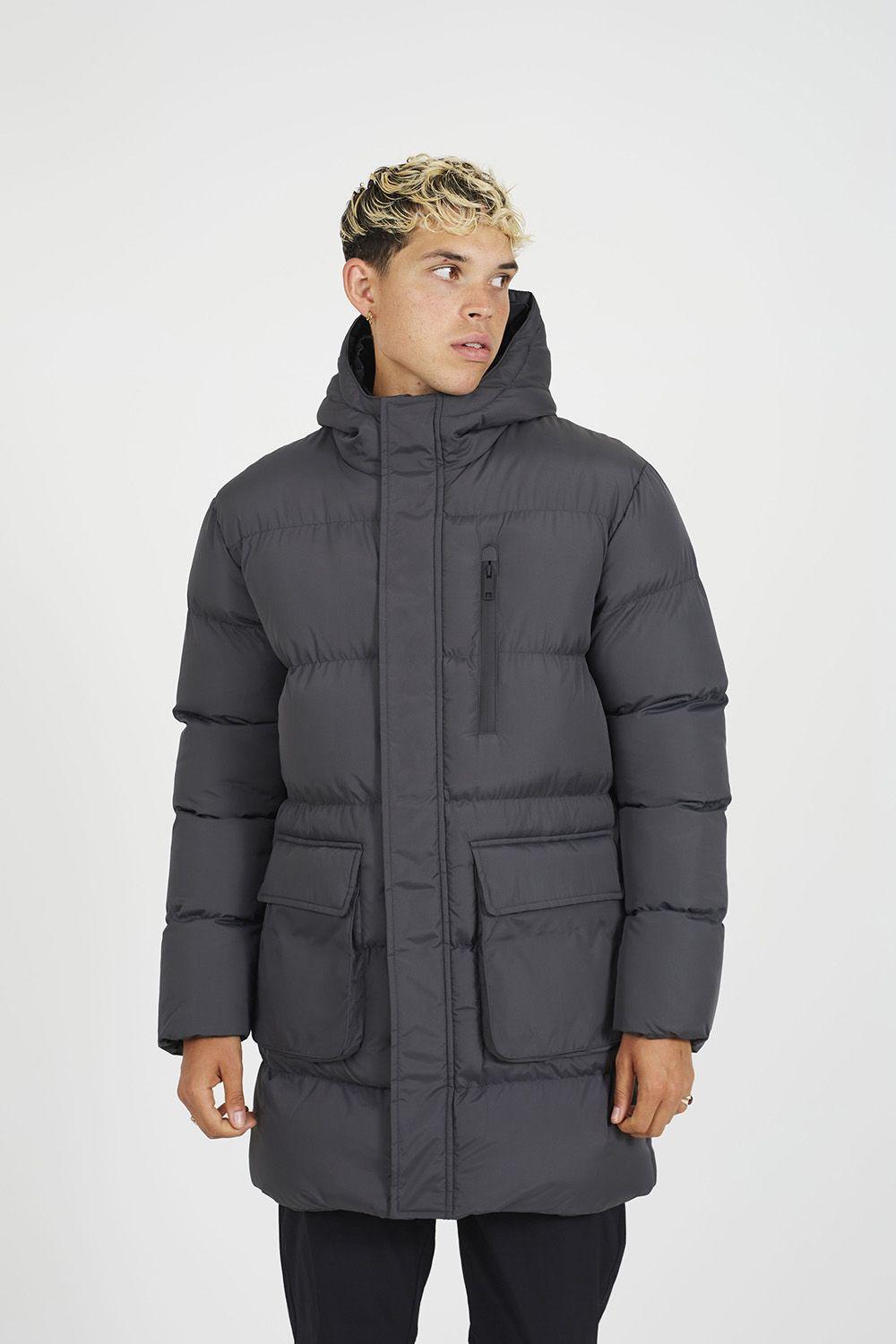 Longline Hooded Padded Jacket by BRAVE SOUL