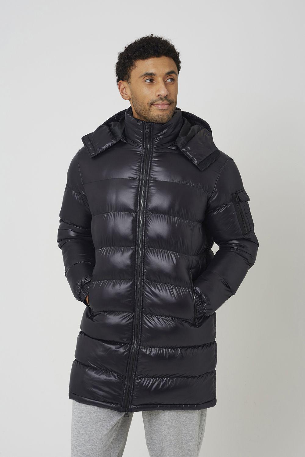 Longline Hooded Padded Puffer Jacket by BRAVE SOUL